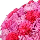 An-Najadah blomster- Rød rose og nellikbukett Blomsterarrangementer bukett