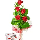 Prokuplje flowers  -  Scarlet Love Flower Bouquet/Arrangement