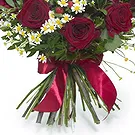Italy flowers  -  Bouquet of Daisies and Roses Flower Bouquet/Arrangement