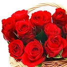 Versciaco di Sopra flowers  -  Basket of Red Roses and Soft Toys Flower Bouquet/Arrangement