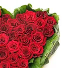 Venedig Blumen Florist- Begräbnisherz aus roten Rosen Bouquet/Blumenschmuck