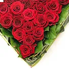 Venedig Blumen Florist- Begräbnisherz aus roten Rosen Bouquet/Blumenschmuck