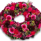 Haag blomster- Rød begravelseskrans Blomsterarrangementer bukett