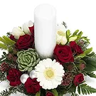 Italy flowers  -  Centerpiece of red and white Christmas flower Flower Bouquet/Arrangement