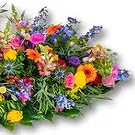 Holandia kwiaty- Pół trumny 90-100 cm - Kwiaty polne w Bukiet ikiebana