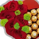 Sa Indioteria blomster- YinYang med kjærlighet Blomsterarrangementer bukett