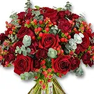An-Najadah blomster- Romantisk røde rosearrangement Blomsterarrangementer bukett