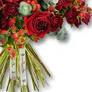 An-Najadah blomster- Romantisk røde rosearrangement Blomsterarrangementer bukett