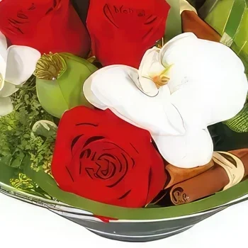 Нант цветя- Цветна аранжировка с розови перли Букет/договореност цвете