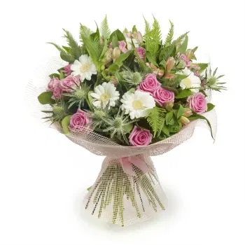 بائع زهور ميلان- باقة من الأقحوان والورود