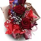 Braga flowers  -  Pure Red  Flower Bouquet/Arrangement