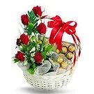 Greece flowers  -  Elegance in Red Flower Bouquet/Arrangement