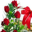 Greece flowers  -  Elegance in Red Flower Bouquet/Arrangement