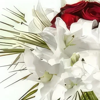 Нант цветя- Кръгло Букет Любовно Гнездо Букет/договореност цвете