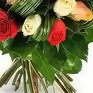 Le François flowers  -  Round bouquet of colorful roses Joy Flower Bouquet/Arrangement