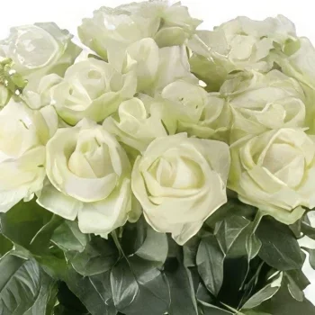 Brémy kvety- Kráľovská biela Aranžovanie kytice