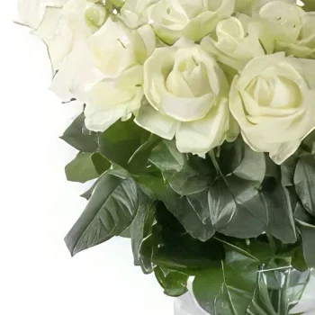 דורטמונד פרחים- רויאל לבן זר פרחים/סידור פרחים