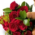 flores de Uberlândia- Buquê de 12 Rosas Vermelhas e Ursinho de Pelú Bouquet/arranjo de flor