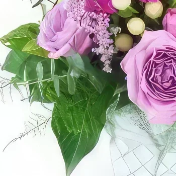 Λιλ λουλούδια- Σιάτλ Μωβ Σύνθεση λουλουδιών Μπουκέτο/ρύθμιση λουλουδιών