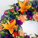 Corrala flowers  -  Multiflowers Funeral Wreath Flower Bouquet/Arrangement
