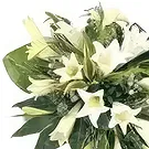 El Machucado flowers  -  White roses funeral bouquet Flower Bouquet/Arrangement