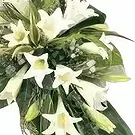 El Machucado flowers  -  White roses funeral bouquet Flower Bouquet/Arrangement