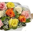Sitrah blommor- Blanda färgrosor Bukett/blomsterarrangemang