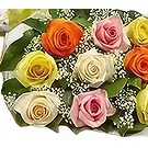 Sitrah blommor- Blanda färgrosor Bukett/blomsterarrangemang