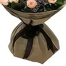 Ad Dilam blomster- Fersken og rosa roser Blomsterarrangementer bukett