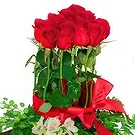 San Jose Santiago flowers  -  Red Roses Romanticism Flower Bouquet/Arrangement