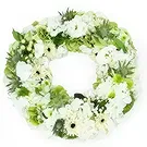 Case-Pilote Blumen Florist- Kleiner Kranz aus weißen Epona-Blüten Bouquet/Blumenschmuck