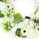 Case-Pilote Blumen Florist- Kleiner Kranz aus weißen Epona-Blüten Bouquet/Blumenschmuck