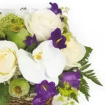 بائع زهور بوردو- سلة زهرة مبتسمة باقة الزهور