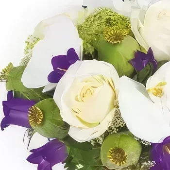 Pau-virágok- Mosolygó Virágkosár Virágkötészeti csokor