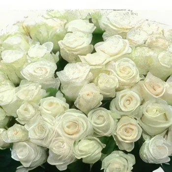 Flores flowers  -  Snow White Flower Bouquet/Arrangement