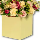 An-Najadah blomster- Myk rosa og hvit rosebukett Blomsterarrangementer bukett