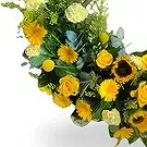 Zande blommor- Minne Bukett/blomsterarrangemang