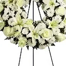 Santos Reyes Yucuna flowers  -  WREATH OF EVERLASTING PEACE Flower Bouquet/Arrangement