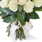 Tumba blomster- 20 hvide roser Blomst buket/Arrangement