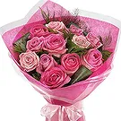 Greece flowers  -  DARK PINK FIGURE Flower Bouquet/Arrangement