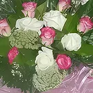 Malta flowers  -  white Love Flower Bouquet/Arrangement