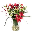 Berlijn bloemen bloemist- Sprankelende kerst Boeket/bloemstuk