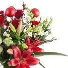 Berlijn bloemen bloemist- Sprankelende kerst Boeket/bloemstuk
