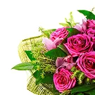 Italy flowers  -  Bouquet of Pink Lilies and Roses Flower Bouquet/Arrangement