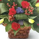 Malta flowers  -  15 Red Roses Flower Bouquet/Arrangement