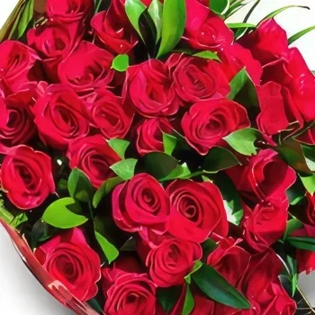 Ibiza kvety- Červená pochúťka Aranžovanie kytice