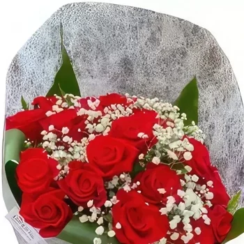 Ибиса цветя- Червено и бяло Букет/договореност цвете