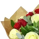 Belastica bunga- Kelopak Merah & Kuning Rangkaian bunga karangan bunga