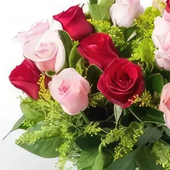Belém blomster- 36 Vase af tre farver Roser Blomst buket/Arrangement