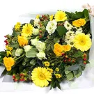Trinidad de Quebradas blomster- Gul begravelsesbukett Blomsterarrangementer bukett
